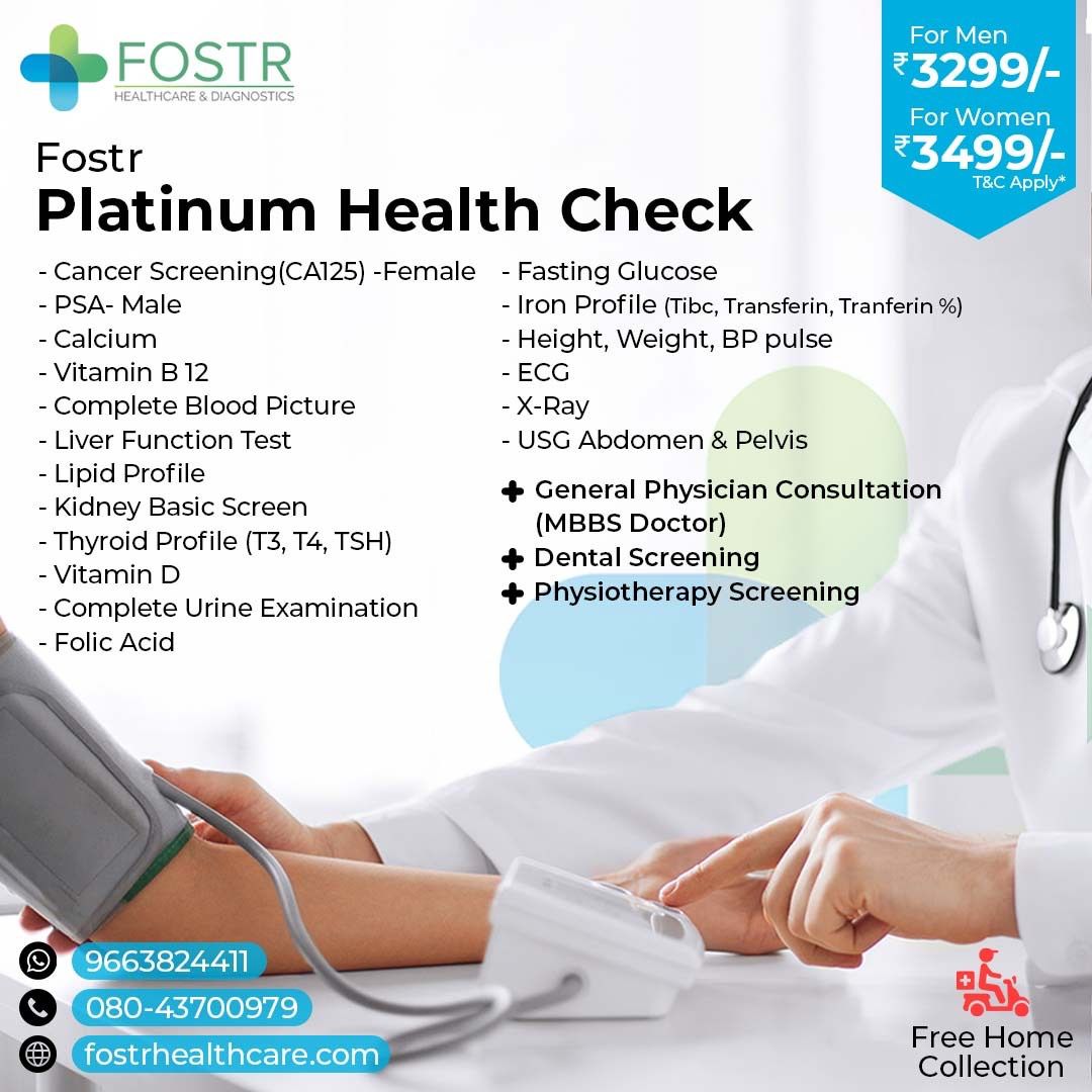 FOSTR Full Body Health Checkup (Men & Women)